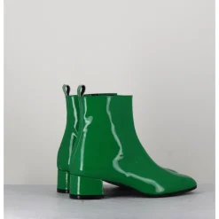 New GARRICE LAB Boots 60s en cuir vernis - JANE VERNICE VERDE VERT