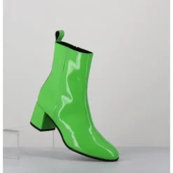 GARRICE LAB Boots 60s en cuir vernis - SAMUI4 VERNICE VERDE VERT