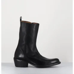 MOMA Boots santiags en cuir - 1CS425 CUSNA NERO NOIR