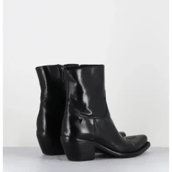 Clearance LEMARGO Boots santiags en cuir - GU02C DIVER NERO NOIR