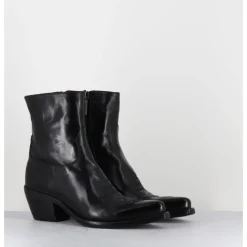 Clearance LEMARGO Boots santiags en cuir - GU02C DIVER NERO NOIR