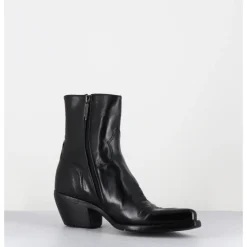 Clearance LEMARGO Boots santiags en cuir - GU02C DIVER NERO NOIR