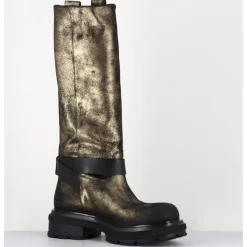 Clearance ELENA IACHI Boots semelle épaisse or brossé et noir - E4002-L DAZ GOLD BRONZE
