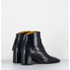 MARA BINI Boots talon recouvert en agneau marine - T247 SETA BLU BLEU