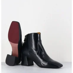 MARA BINI Boots talon recouvert en agneau marine - T247 SETA BLU BLEU