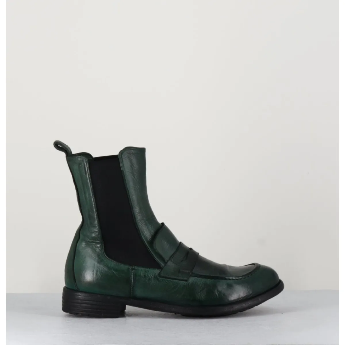 Best OFFICINE CREATIVE Boots-mocassins chelsea en cuir bouteille - MARS 142 BOUTEILLE VERT