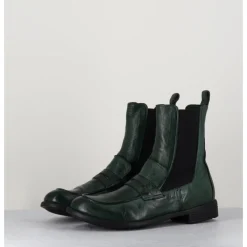 Best OFFICINE CREATIVE Boots-mocassins chelsea en cuir bouteille - MARS 142 BOUTEILLE VERT