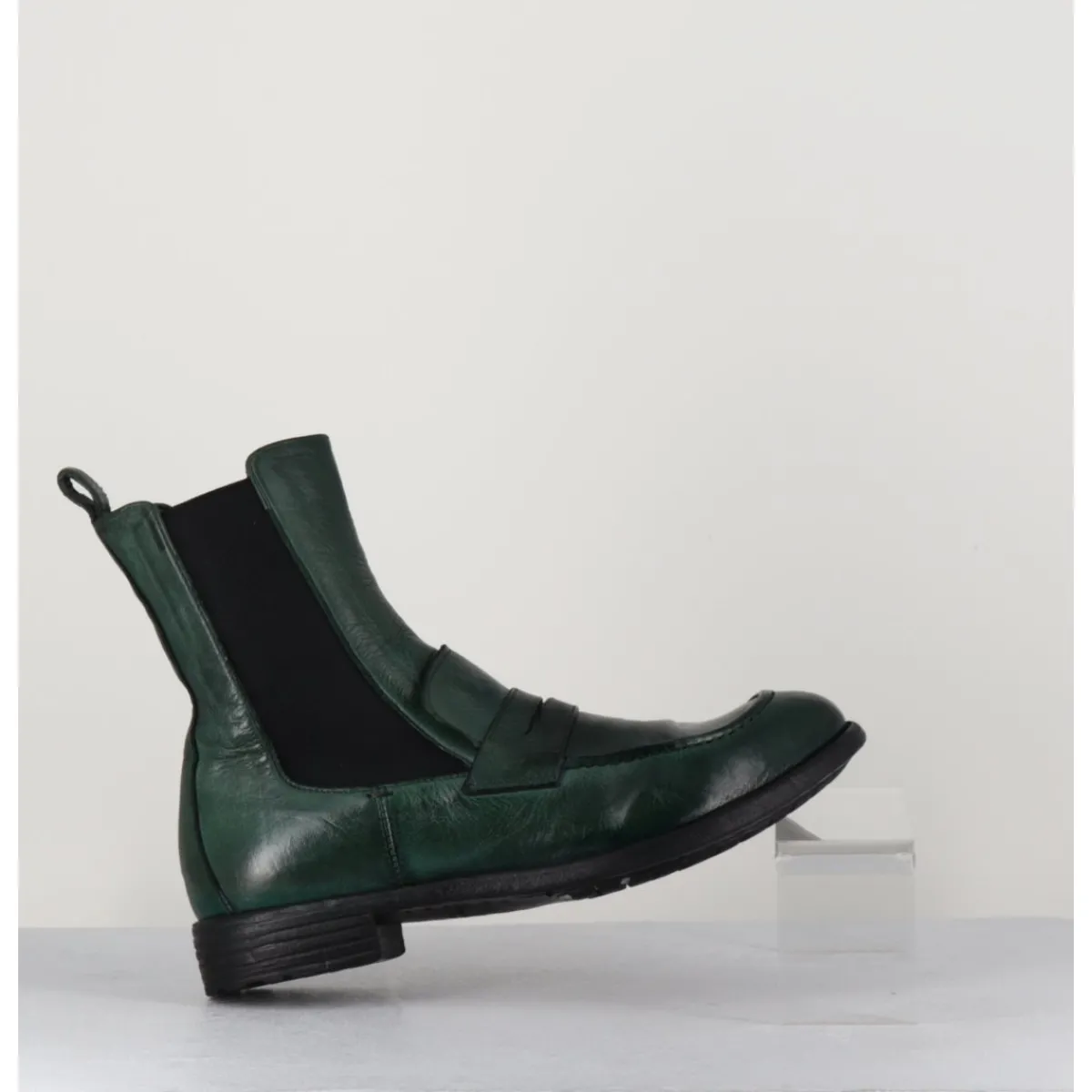 Best OFFICINE CREATIVE Boots-mocassins chelsea en cuir bouteille - MARS 142 BOUTEILLE VERT