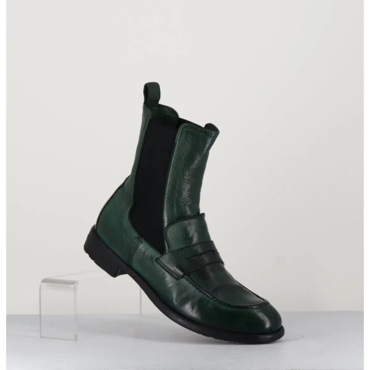 Best OFFICINE CREATIVE Boots-mocassins chelsea en cuir bouteille - MARS 142 BOUTEILLE VERT