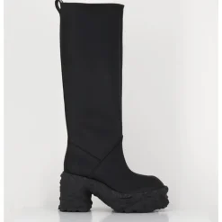 Best PREMIATA Botte cuir mat plateforme texturée - M6315 CUSTO NERO NOIR