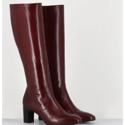 GARRICE LAB Bottes x en agneau plongé - M475 SETA RUBINO BORDEAU