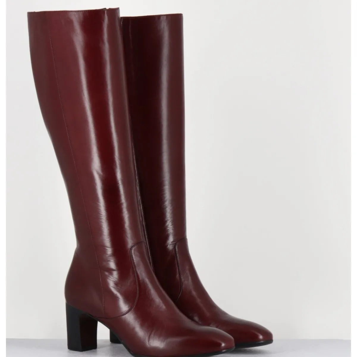 GARRICE LAB Bottes x en agneau plongé - M475 SETA RUBINO BORDEAU