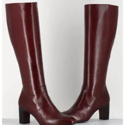 GARRICE LAB Bottes x en agneau plongé - M475 SETA RUBINO BORDEAU