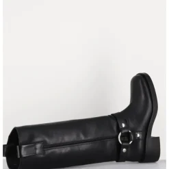 Hot STRATEGIA Bottes boucle biker en cuir - A5603H24 TALCO NERO NOIR