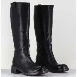 Sale MOMA Bottes en cuir esprit bikers - 73404 CUSNA NERO NOIR