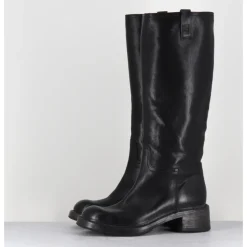 Sale MOMA Bottes en cuir esprit bikers - 73404 CUSNA NERO NOIR