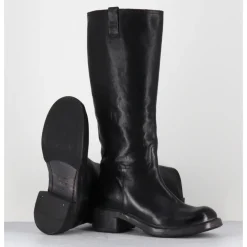 Sale MOMA Bottes en cuir esprit bikers - 73404 CUSNA NERO NOIR