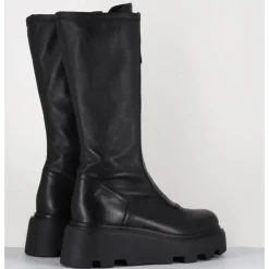 Outlet PREMIATA Bottes en cuir stretch & zip central - M6622 RANCH NERO NOIR