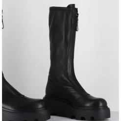 Outlet PREMIATA Bottes en cuir stretch & zip central - M6622 RANCH NERO NOIR