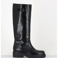 Hot GARRICE LAB Bottes esprit cavalière en cuir - TORI MORODER NERO NOIR