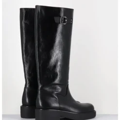 Hot GARRICE LAB Bottes esprit cavalière en cuir - TORI MORODER NERO NOIR