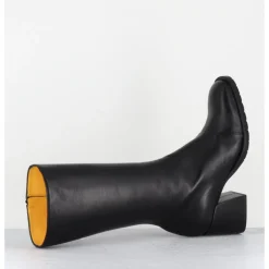 Clearance MARA BINI Bottes mi-hautes en cuir souple - R288M SETA NERO NOIR