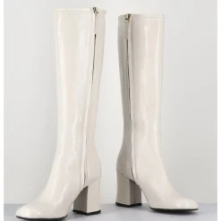 New GARRICE LAB Bottes 60s en cuir naplak - AH2983 FINISH MILK BLANC