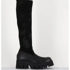 Hot LOFINA Bottes stretch bi-matière cuir - 4225 GAS NERO NOIR
