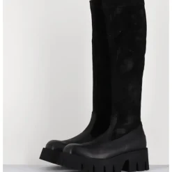 Hot LOFINA Bottes stretch bi-matière cuir - 4225 GAS NERO NOIR