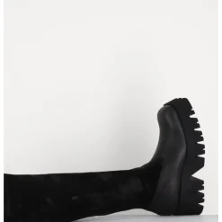 Hot LOFINA Bottes stretch bi-matière cuir - 4225 GAS NERO NOIR