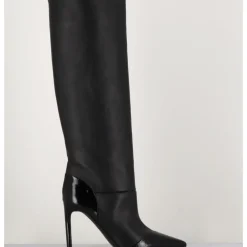 Best DEL CARLO Bottes talon haut bout pointu en cuir - 11433 MERLOT NERO NOIR