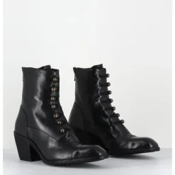 Best OFFICINE CREATIVE Bottines à boutons esprit XIXe en cuir - SYDNE005 T.NERO NOIR