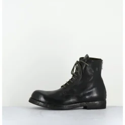 Discount OFFICINE CREATIVE Bottines à lacets en cuir kaki lavées - BULLA DD 302 T.SAFARI