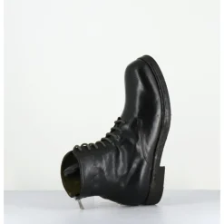 Discount OFFICINE CREATIVE Bottines à lacets en cuir kaki lavées - BULLA DD 302 T.SAFARI