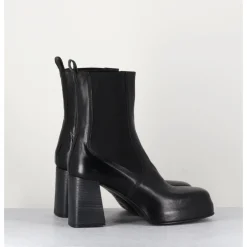 Discount MOMA Bottines chelsea en cuir brillant - CW337 NERO NOIR