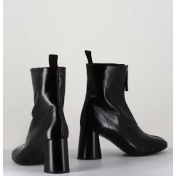 Sale HALMANERA Bottines en cuir brillant très souple - ACE07 NERO NOIR