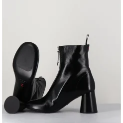 Sale HALMANERA Bottines en cuir brillant très souple - ACE07 NERO NOIR