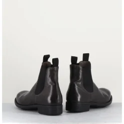 New OFFICINE CREATIVE Bottines en cuir souple -Anthracite - CALIXTE004 Magnet MARRON