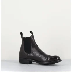 New OFFICINE CREATIVE Bottines en cuir souple -Anthracite - CALIXTE004 Magnet MARRON