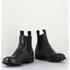 New OFFICINE CREATIVE Bottines en cuir souple -Anthracite - CALIXTE004 Magnet MARRON