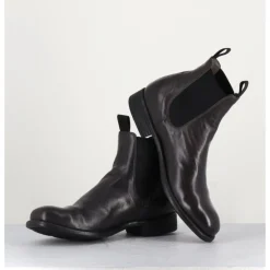 New OFFICINE CREATIVE Bottines en cuir souple -Anthracite - CALIXTE004 Magnet MARRON