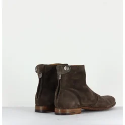 Online ALBERTO FASCIANI Bottines plates courtes en daim beige PERLA37031T - TAUPE