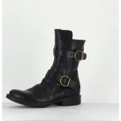 Clearance FIORENTINI+BAKER Bottines style motarde en cuir FIORENTINI BAKER - 713 eternity NOIR