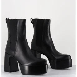 Discount PREMIATA Bouts à plateforme bout pointu cuir - M6571 NAPPA NERO NOIR