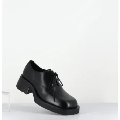 Best E8 BY MIISTA Chaussures à lacets en cuir bout carré - ALTHEA BLACK BROGUES NOIR