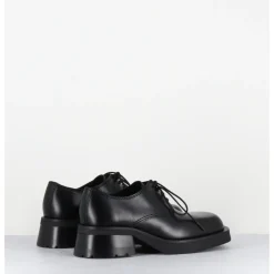 Best E8 BY MIISTA Chaussures à lacets en cuir bout carré - ALTHEA BLACK BROGUES NOIR