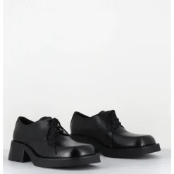 Best E8 BY MIISTA Chaussures à lacets en cuir bout carré - ALTHEA BLACK BROGUES NOIR