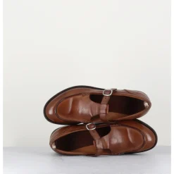 Sale OFFICINE CREATIVE Chaussures Mary-Jane en cuir marron - LEX535 SUGHERO CAMEL