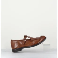 Sale OFFICINE CREATIVE Chaussures Mary-Jane en cuir marron - LEX535 SUGHERO CAMEL