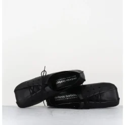ANTONIO BARBATO Chaussures minimalistes à lacets en cuir perforé - AB4651 NAPPATO NERO NOIR